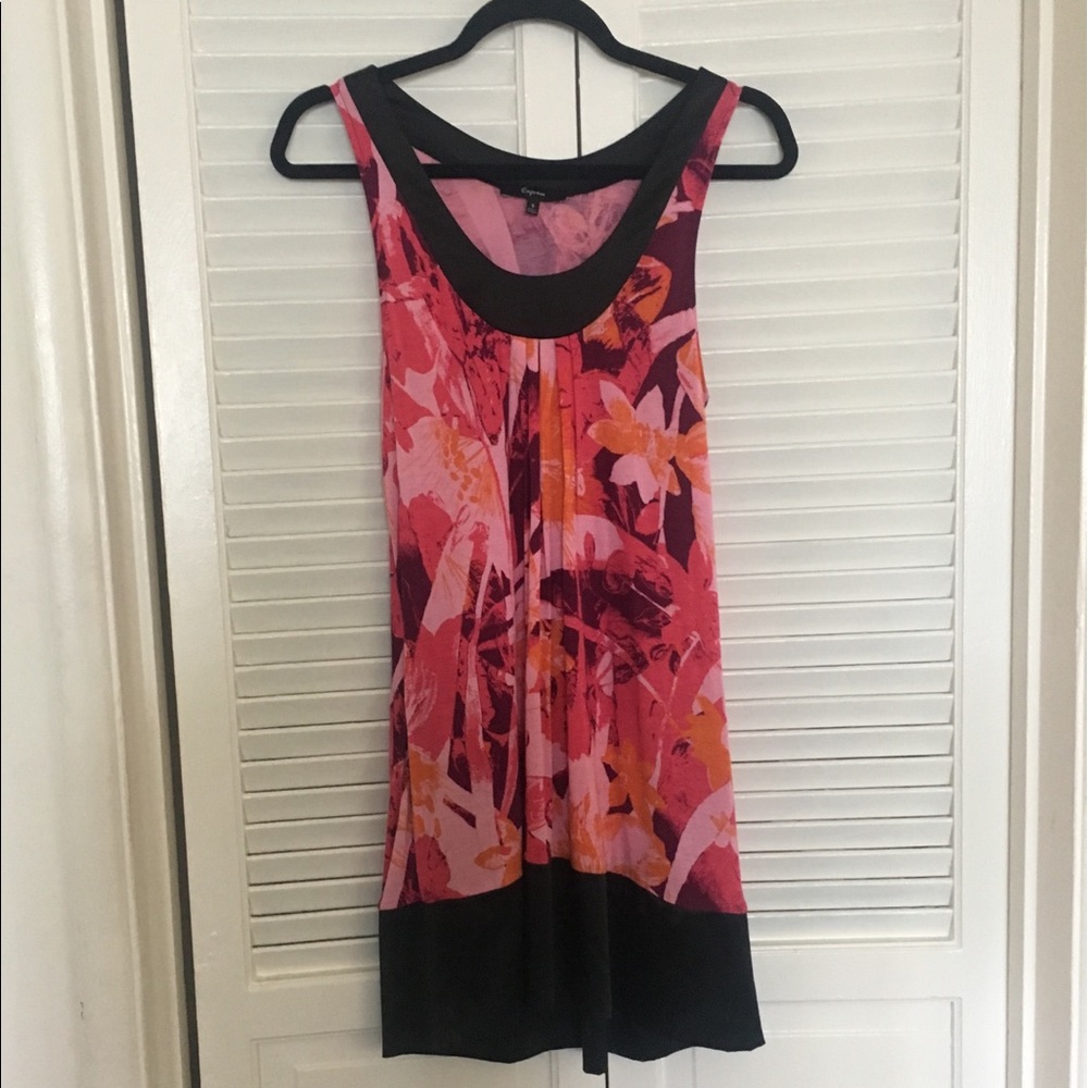 Express Multi Color Dress With Pockets